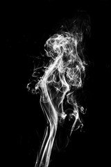 Abstract fog or smoke movement on black background