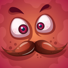 Funny, cute monster character. Halloween illustration. For printing on T-shirts.