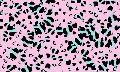 Leopard print design. Animal skin pattern.