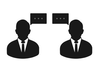 Conversation icon. Flat style vector EPS.