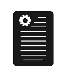 Technical Document Icon. Flat style vector EPS.