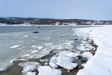 Coast of the Norwegian Sea.Tromso