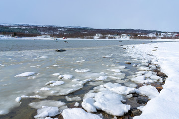 Coast of the Norwegian Sea.Tromso