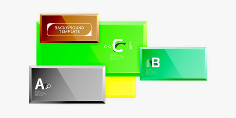 Abstract square composition for background, banner or logo