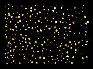 Vector background with gold stars