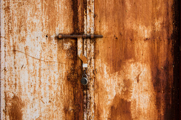 Old metal door