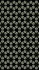 Ornate geometric pattern and abstract colored background