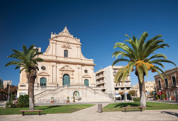Fototapeta na wymiar Main square, Ispica, Sicily