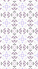 Ornate geometric pattern and abstract colored background