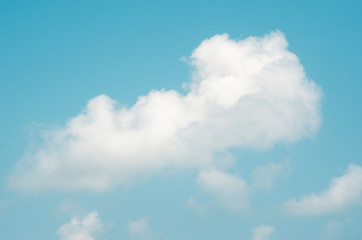 Blue sky with blurred pattern background