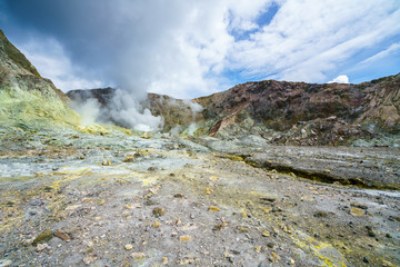 Smoke,volcanic crater,white island,new zealand 3