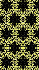 Ornate geometric pattern and abstract colored background