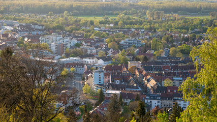 panoramic view of karlsruhe