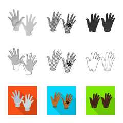 Fototapeta premium Isolated object of silhouette and safety symbol. Collection of silhouette and comfort stock vector illustration.