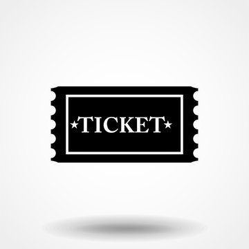 Ticket icon vector in trendy flat style isolated on grey background, for your web site design, app, logo, UI. Vector illustration, EPS10.