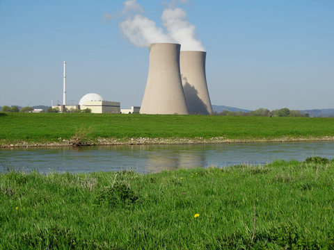 Kernkraftwerk in Grohnde an der Weser