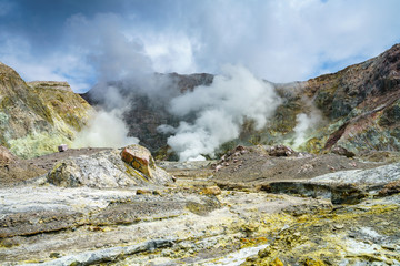 Smoke,volcanic crater,white island,new zealand 54