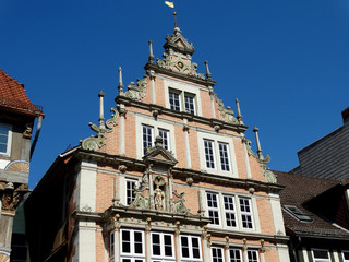 Fototapeta na wymiar Das Leisthaus in Hameln 