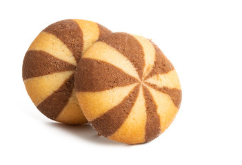 striped cookies isolated