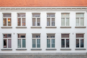 Obraz premium Facade of a house in the city of Bruges in Belgium