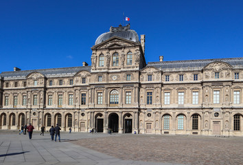 Paris / France - April 04 2019. The Louvre Museum Paris