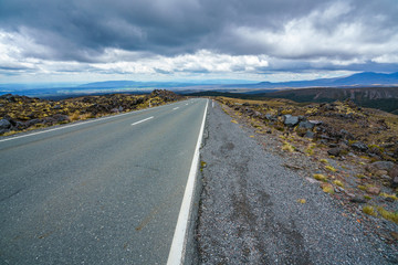 on the road, tongariro national park, new zealand 1