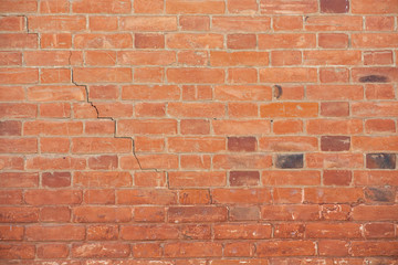 Old red brick wall texture background Can be used as a background.