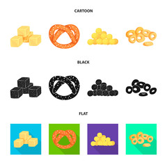 Isolated object of Oktoberfest and bar icon. Set of Oktoberfest and cooking vector icon for stock.