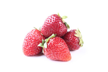 Strawberries isolated on white background