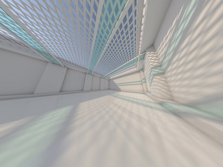 Abstract modern architecture background. 3D