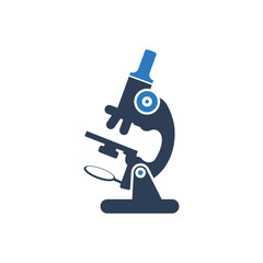 Simple Illustration of  Microscope Icon