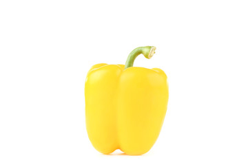 Yellow pepper isolated on white background