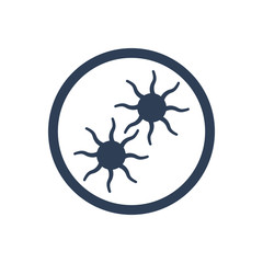 Simple Illustration of Bacteria Icon
