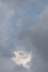 grey sky on rainy day at Thailand