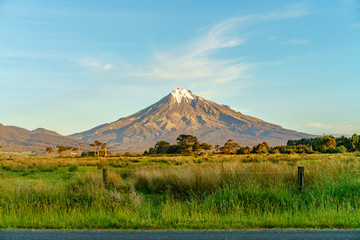 on the road, cone volcano mount taranaki, new zealand 19