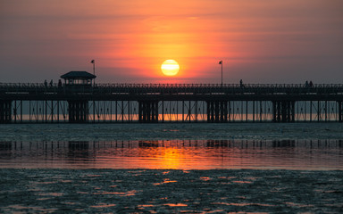 Sunset over Ryde pier