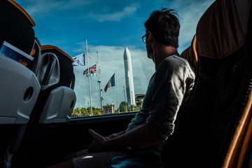 visit of the kourou space center, Guyana, Kourou, France