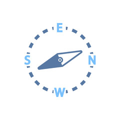 Simple Illustration of Compass Icon