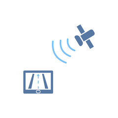 Simple Illustration of GPS Device Icon
