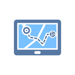 Simple Illustration of Tracking Device Icon