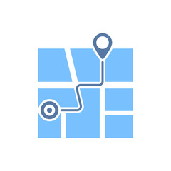 Simple Illustration of GPS Navigation Icon