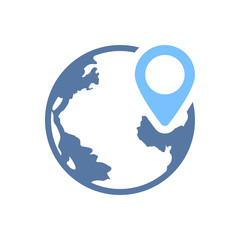 Simple Illustration of GPS Location Icon