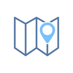 Simple Illustration of GPS location Icon