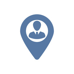  Businessman Location Icon