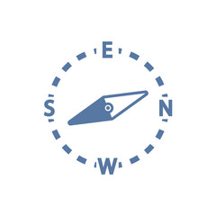Simple Illustration of Compass Icon