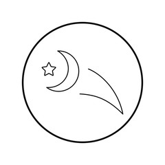 star and moon logo icon