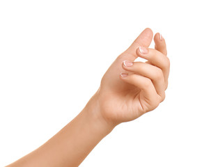 Female hand gestured.