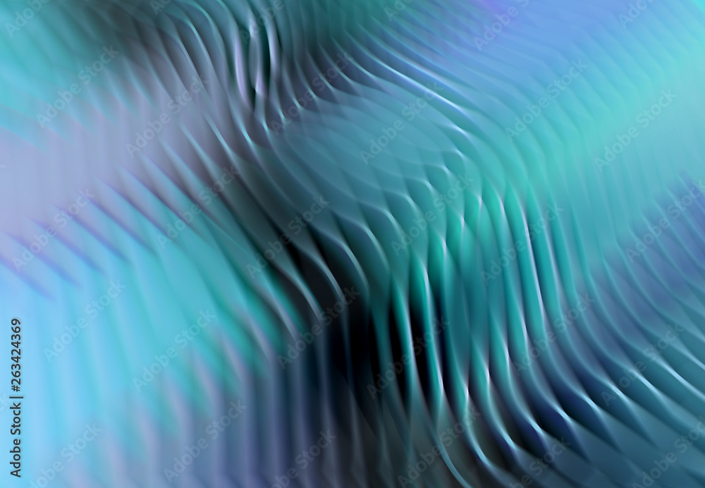 Poster blue abstract wavy background with blurred motion effect