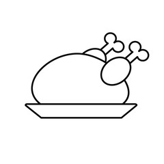 flying chicken illustration