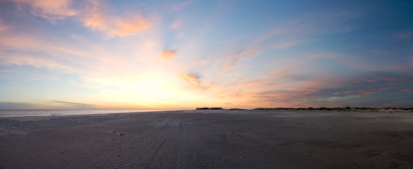Wattenmeer Nordsee Amrum Abenddämmerung
